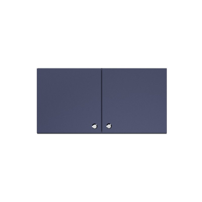 Summit Appliance Fully Assembled 24" W x 12" H Wall Cabinet, 12" H x 24" W x 12.75" D, Blue