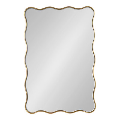 Scalloped Rectangle Bathroom Mirror