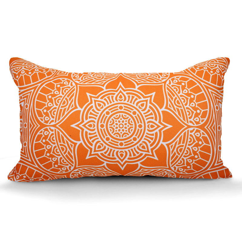 Coussin intérieur/extérieur Floral, Floral bleu marine