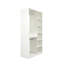 Armoire-penderie autoportante avec 2 tringles, 6 tablettes ouvertes et 1 tiroir, blanche