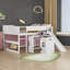 Lit mezzanine double bas pour enfants Caulkins-30985816