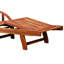 Calarco 195.5cm Long Reclining Acacia Single Chaise