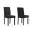 Chaises capitonnées moelleuses 5 pièces brun