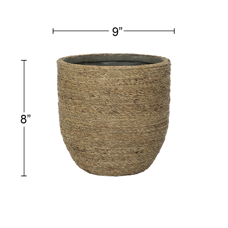 Ardell Handmade Planter, 8" H x 9" W x 9" D