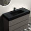 Meuble-lavabo gris 36 po - Élégant, très silencieux, pratique, pratique, spacieux et fonctionnel