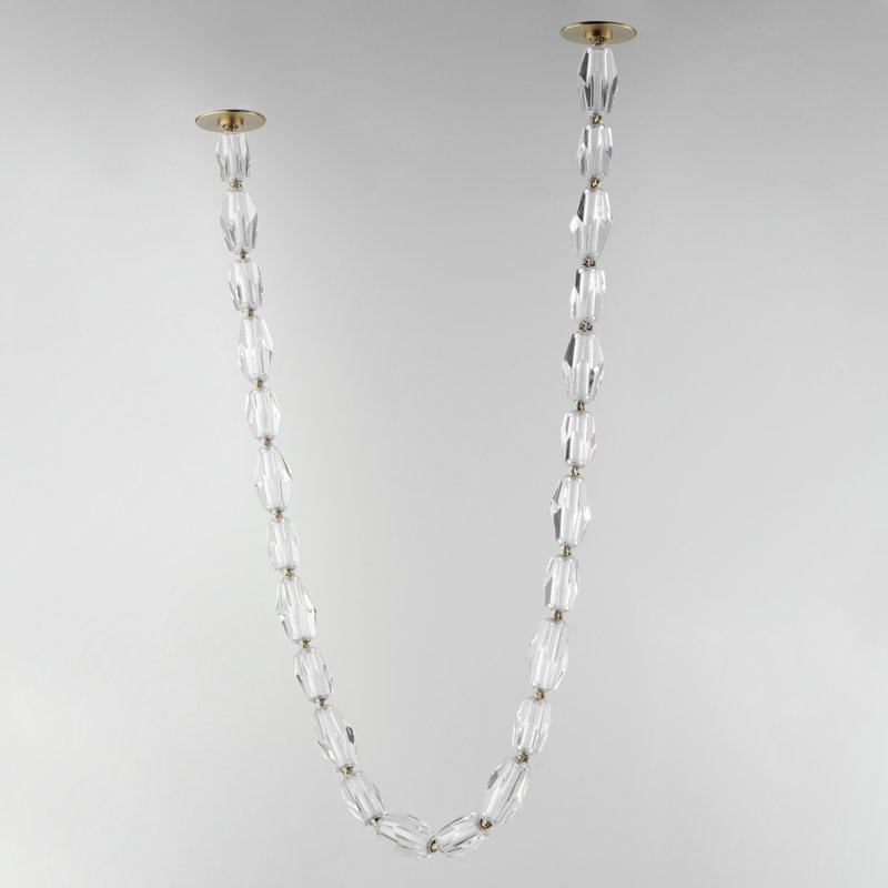 13 - Light LED Flush Mount, Gold