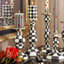 Courtly Check Medium Pillar Candlestick-723318519