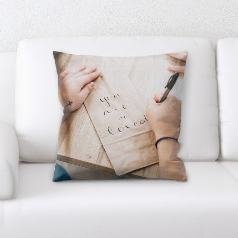 Microsuede Reversible Throw Pillow