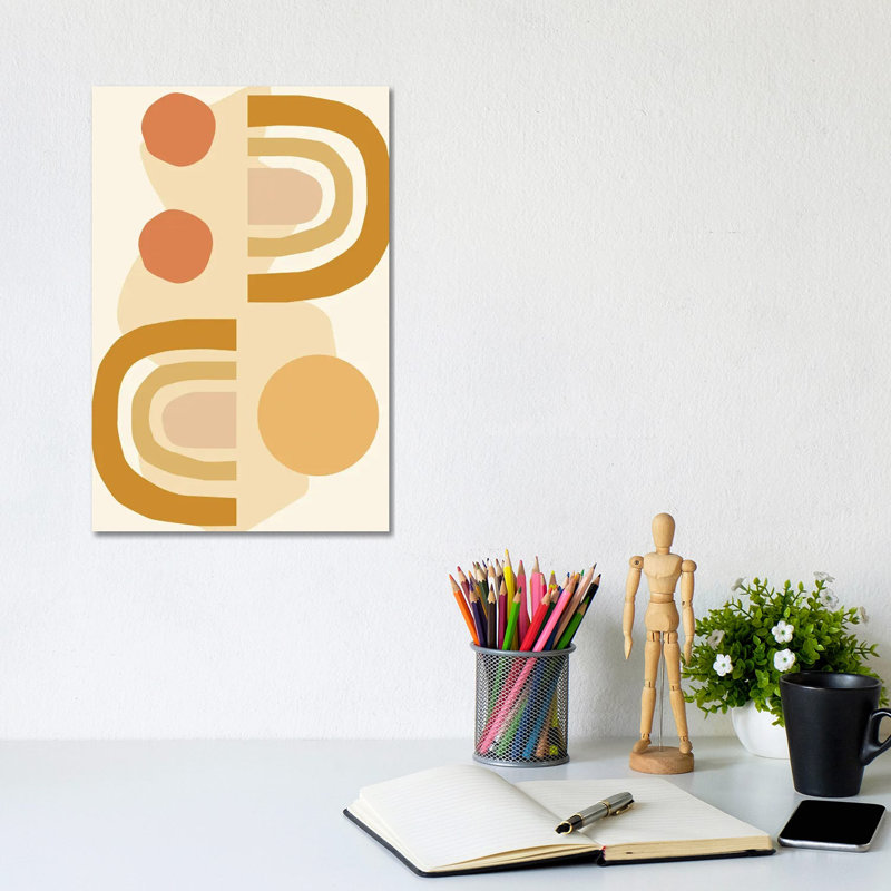 Rainbow Abstract Minimals by Merle Callesen - Gallery-Wrapped Canvas Giclée on Canvas, No Frame, 20.32 cm H x 30.48 cm W