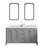 Queen 60" Sink Carrara Engineered Marble Countertop Bath Vanity with Faucet-1652454595-1652454594