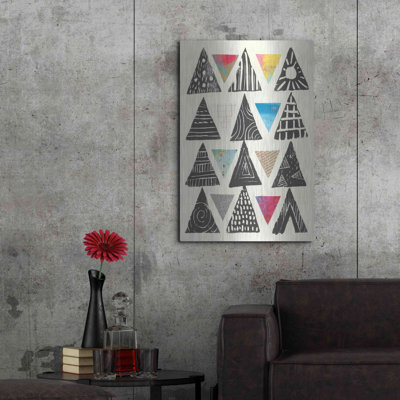 Brayden Studio® «Triangles» par Courtney Prahl, art mural en métal