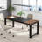 70.8 Inch Executive Office Desk, Spacious Modern Workstation With Durable Metal Frame For Home And Business Use