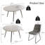 Ensemble de salle à manger de cuisine moderne 5 pièces, ensemble de table de salle à manger extensible de 43 po à 59 po avec chaises rembourrées H 32,8 po pour 4 personnes (1 table et 4 chaises)-118554295-118554296
