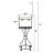 72'' extended metal bird playstand with wheels, Open&Movable Playstand for floor