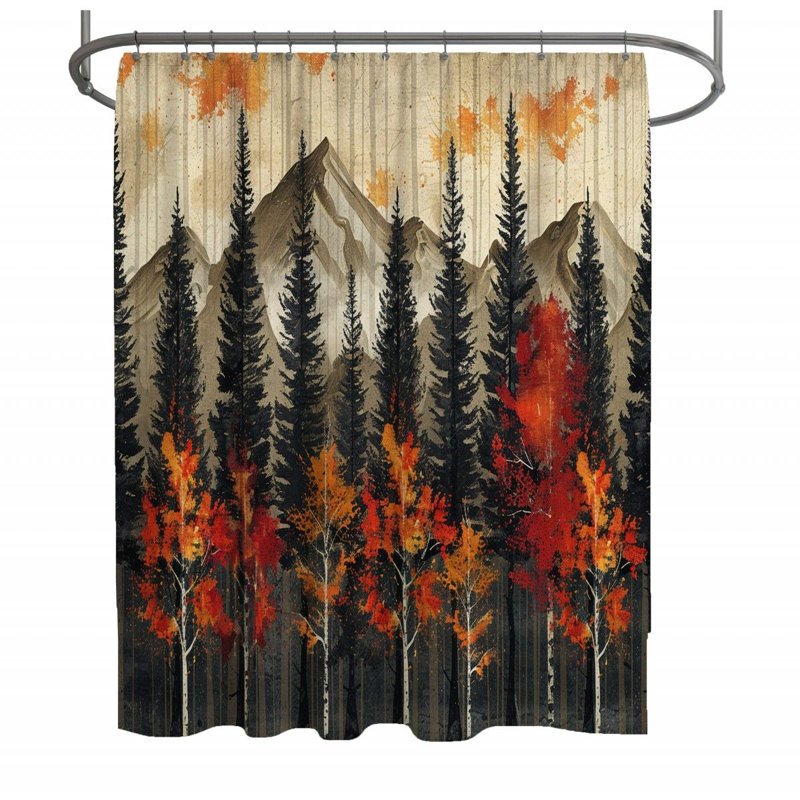 Zythum Shower Curtain, 73"H x 70"W