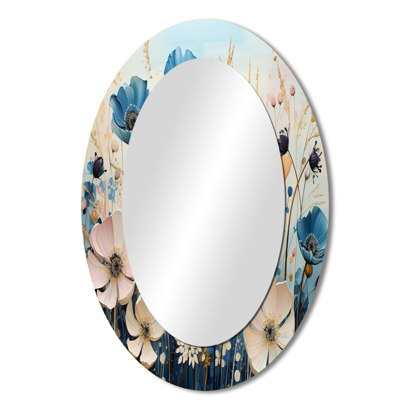 Miroir mural ovale Meadowscape Meadowscape Meadow, 36 po x 24 po