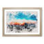 Sunset Behind the Clouds - Framed Print-56842657-56842659