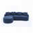 Chenille bleu antique