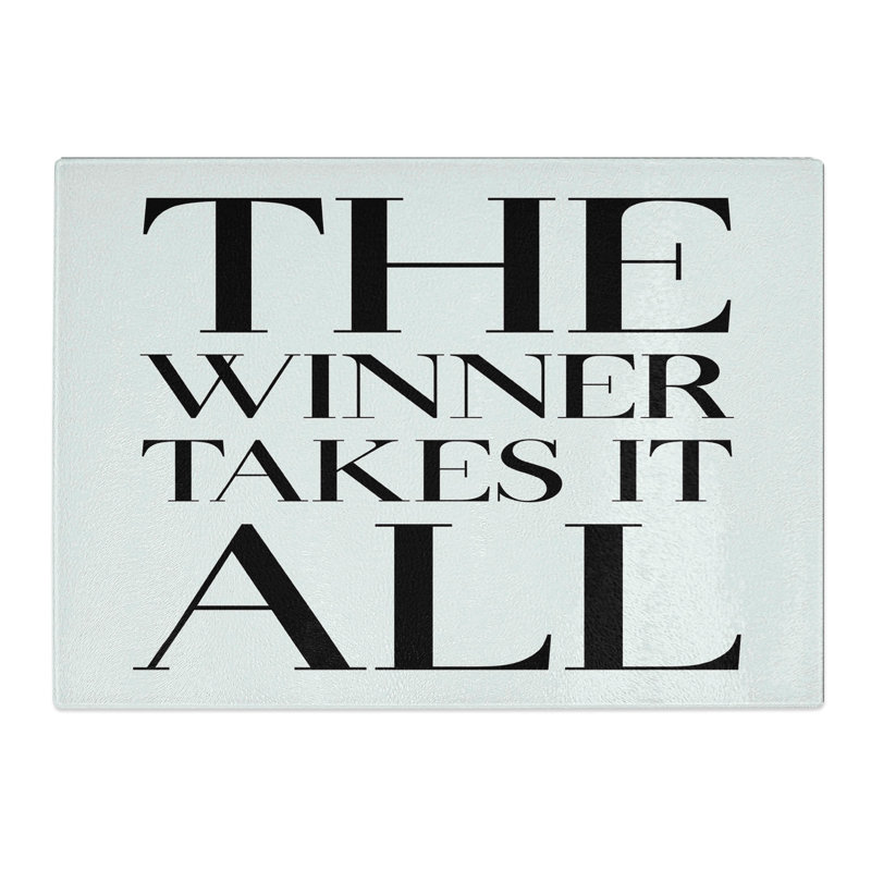 Winner Takes It All Chopping Board, 20cm W x 28.5cm L