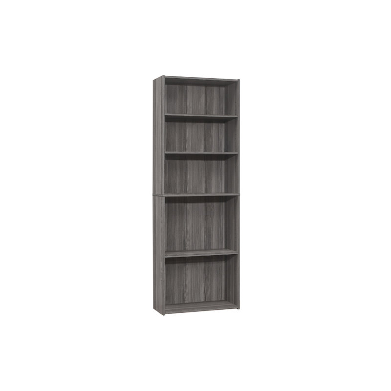 Bibliothèque 6 niveaux H 72 pouces, Gris