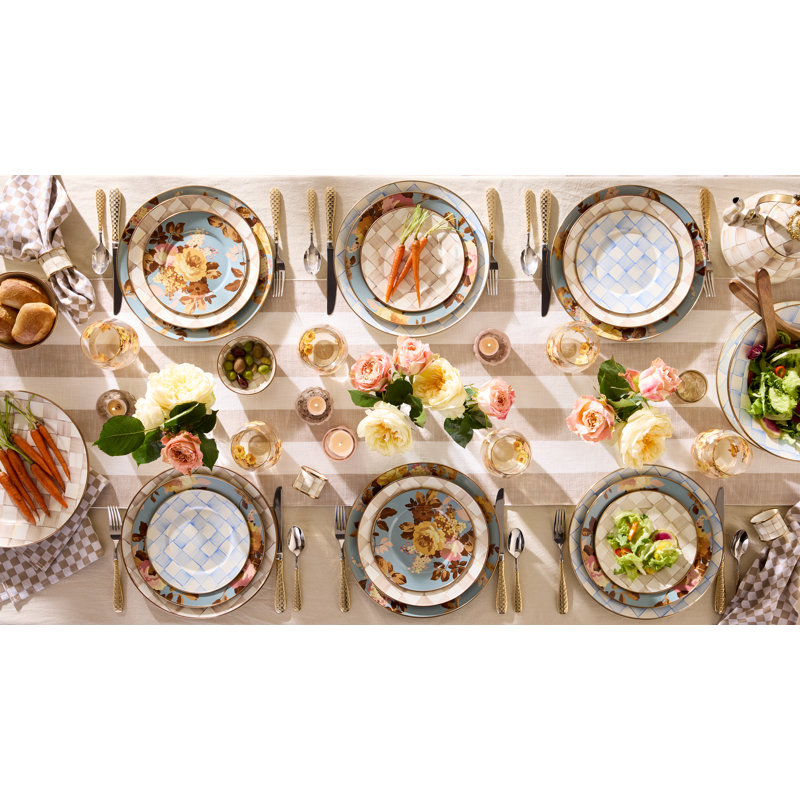 Wild Rose Charger/Plate, Slate