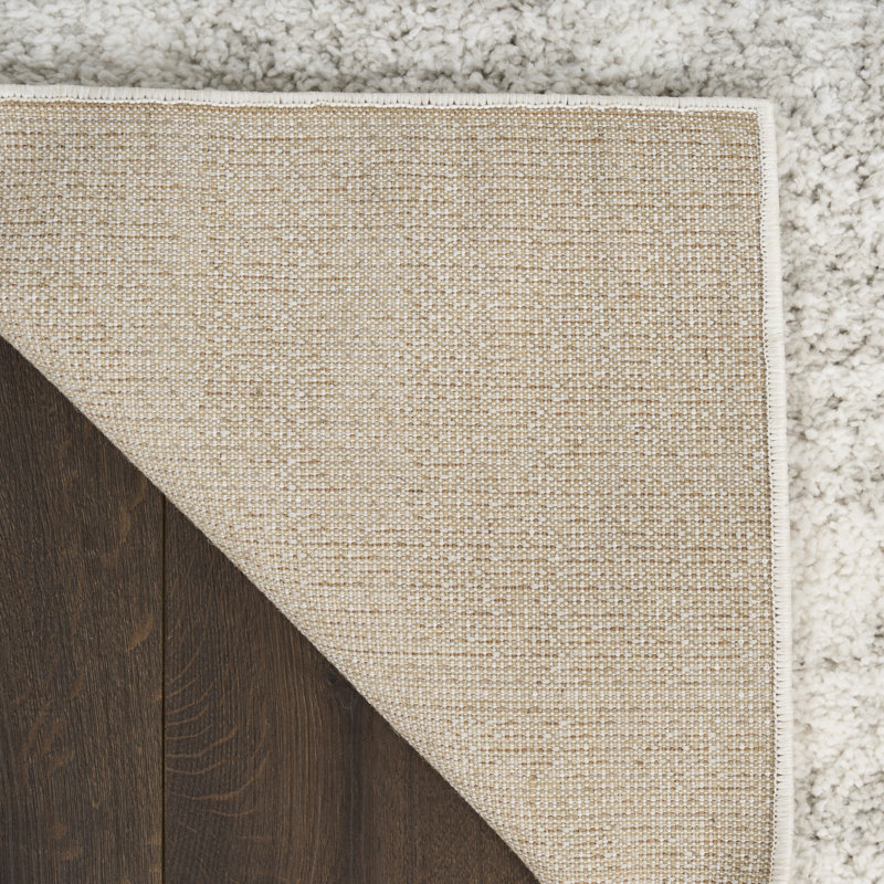 Wrought Studio™ Martharee Ivory Grey Modern Indoor Rug, Rectangle 7'10" x 9'10"