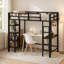 European Single (90 x 200 cm) Storage Kids Bed with Desk