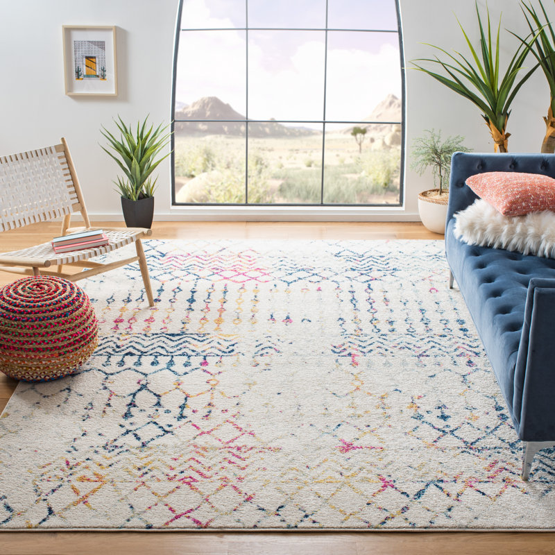 Lorenco Ivory Rug, Rectangle 5'3" x 7'6"