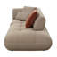 Canapé modulaire avec repose-pieds Carrick BEIGE SANDWICH