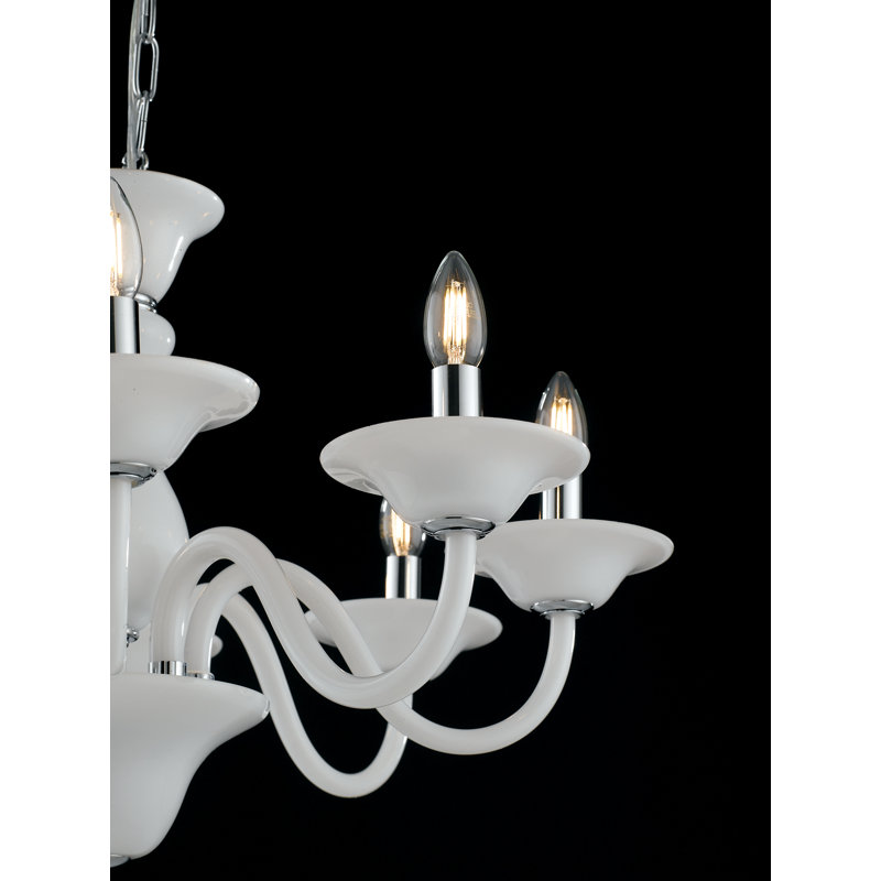 Ferrante 6 - Light Candle Style Chandelier