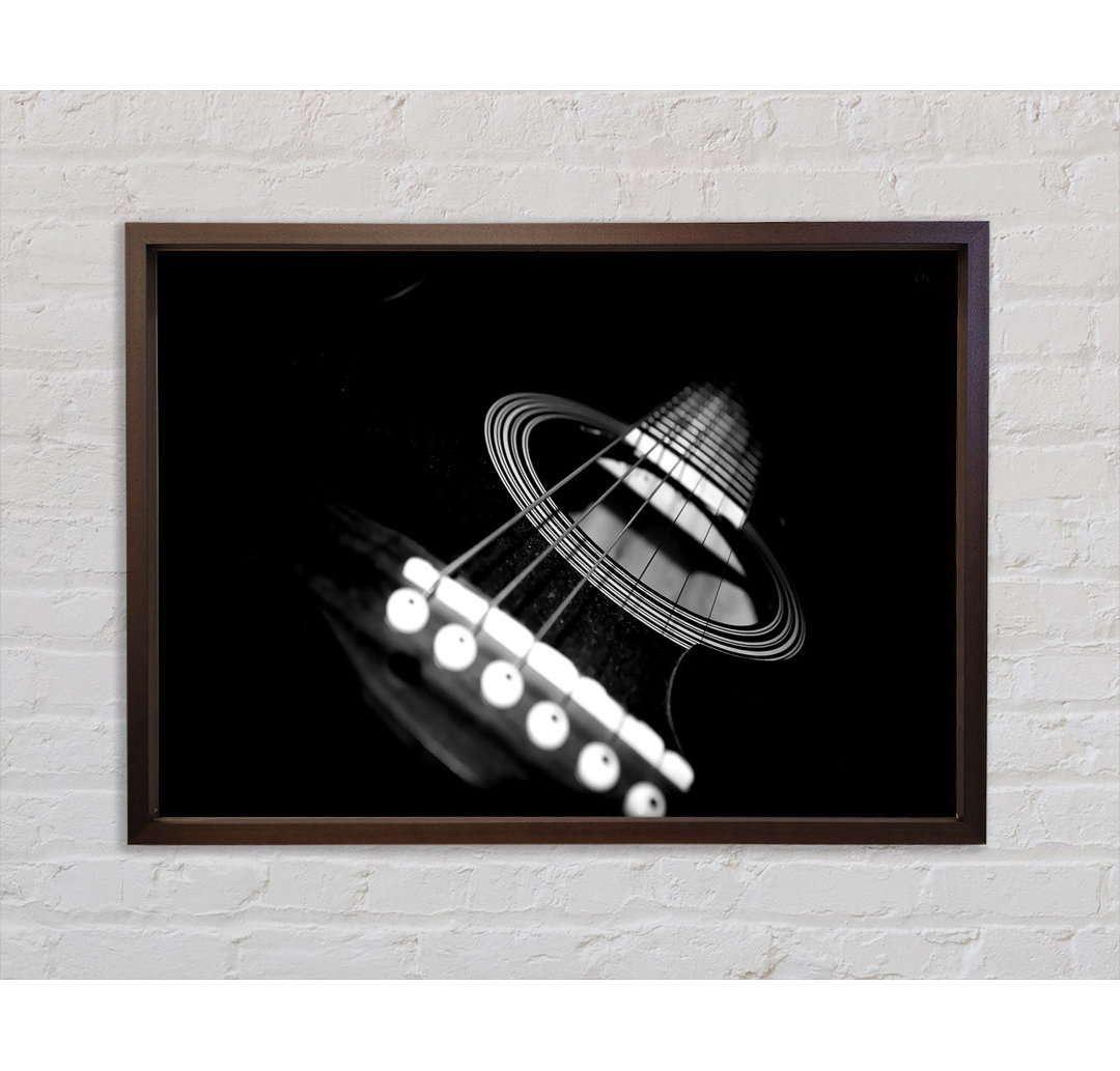 Meine Gitarre - Einzelner Bilderrahmen Kunstdrucke auf Leinwand