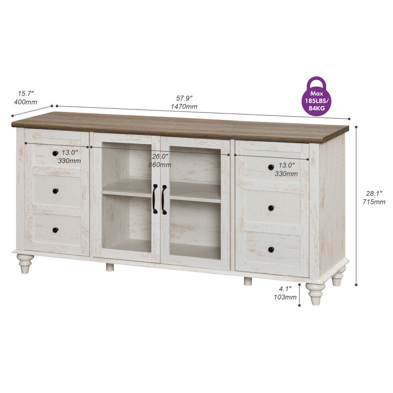 Buffet 58 "en verre