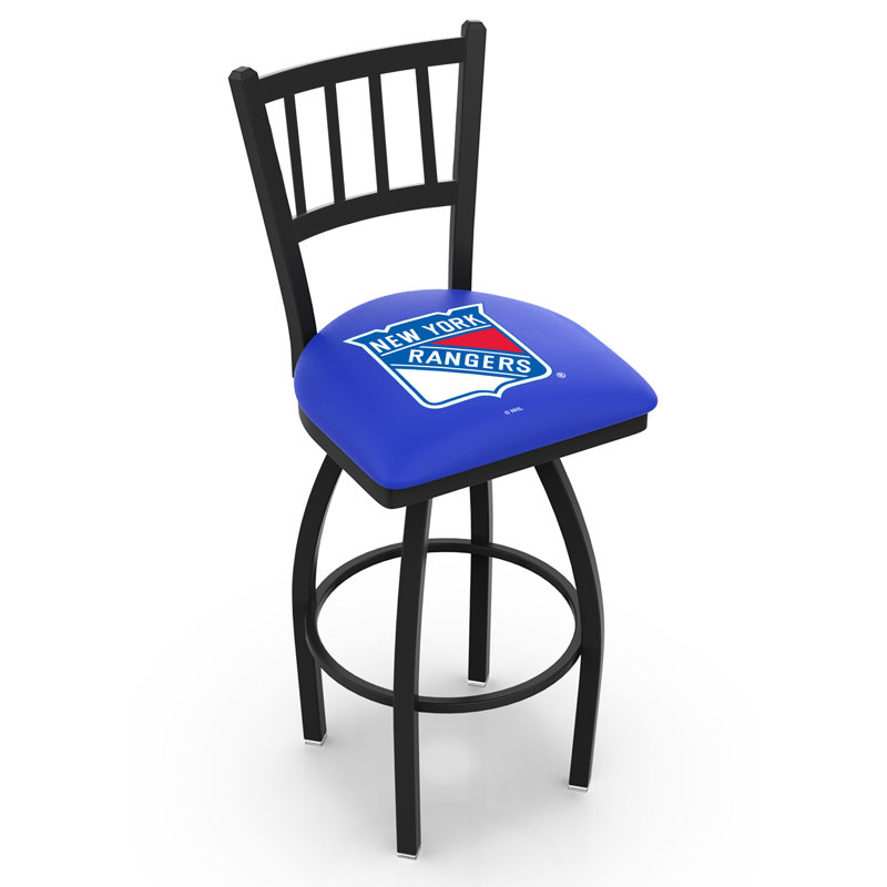 NCAA Swivel 25" Counter Stool, New York Rangers, 25" Height