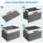 Large Fabric Storage Bins With 3 Handles, 15X11x9.6 Inch Storage Baskets