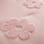 Couette réversible en chenille rose à motifs floraux pour lit double/queen - Chenille, rembourrage, lavable à la machine, revers à pois.