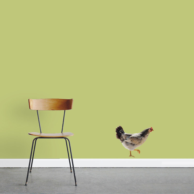 Décalcomanie murale de poulet real life, H 10 po x l 12 po