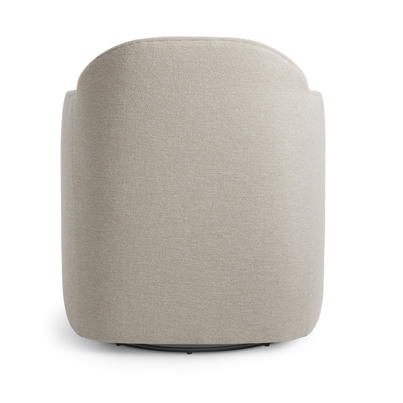 About Face Swivel Armchair, Sanford Natural Linen