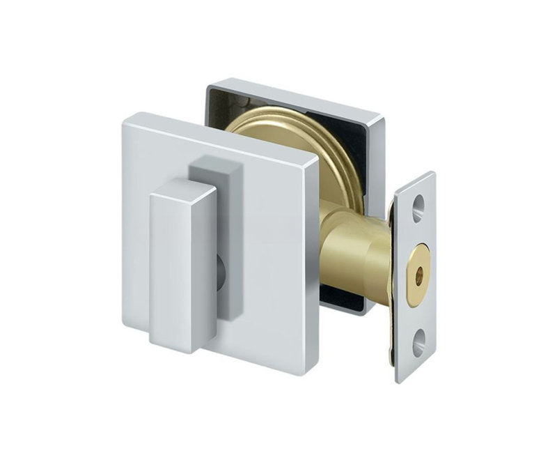 Rosette carrée Deltana ZDSU26 Elite, Chrome brillant