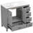 36" Bathroom Vanity with Ceramic Sink Combo