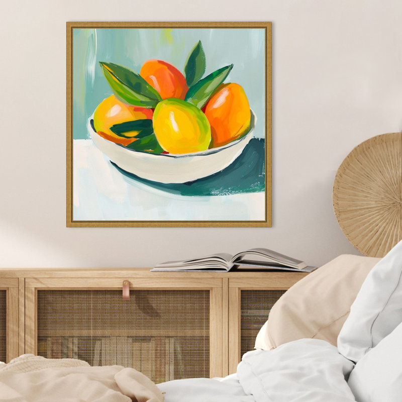 «Mangos I» par Walker Noble, reproduction d'art sur toile encadrée, H 22 po x l 22 po