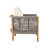 Harrill Outdoor Acacia Wood Club Chair With Cushions-664442240
