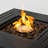 28-Inch Iron Square Propane Fire Pit Table