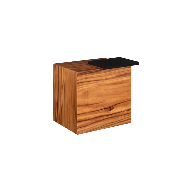 Plateau Side Table with Shelf