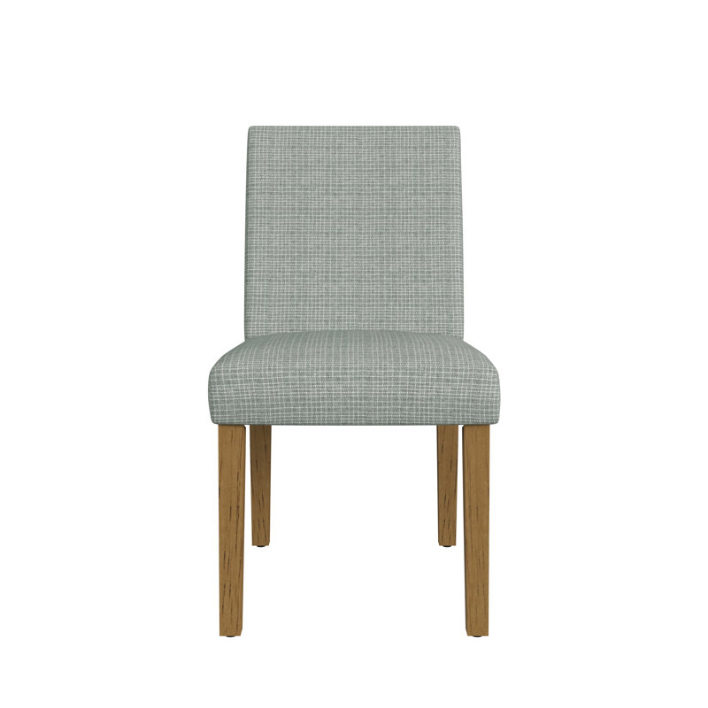 Prit 19.1'' H Upholstered Parsons Chair, Sage Mini Grid Pattern