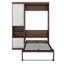 Lit escamotable simple escamotable avec armoire et tiroir, lit escamotable Murphy