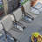 8-Person Rectangular Patio Dining Set With Stackable PVC-coated polyester Chairs-1520043273