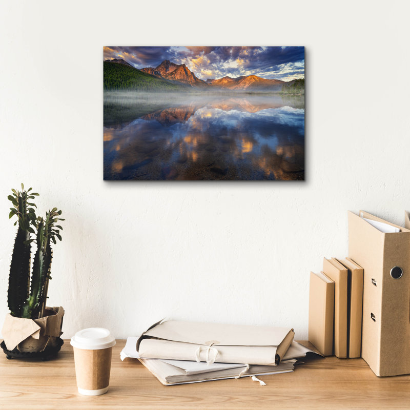 Epic Graffiti 'Sawtooth Reflections' by Rick Berk Canvas Wall Art
