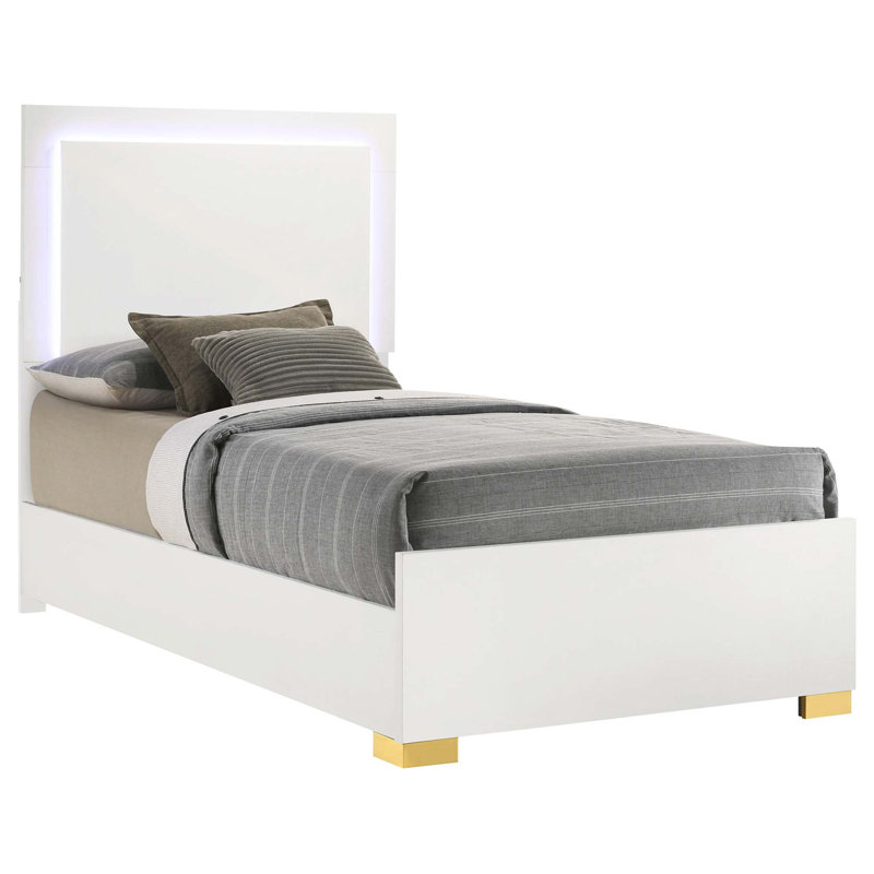 Zaidah Platform Bed, Full, White