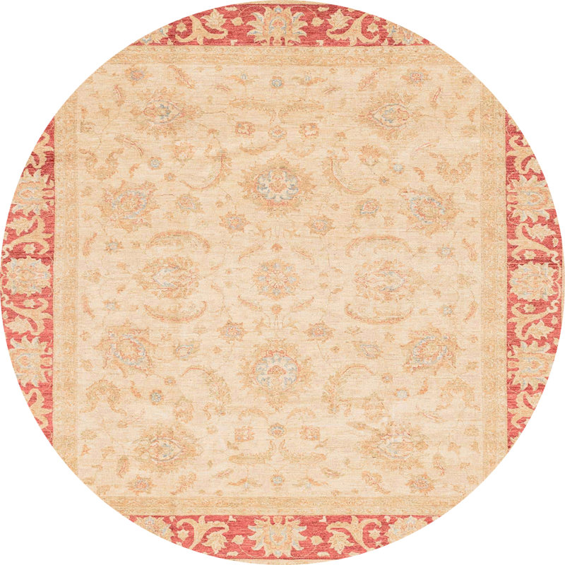 Abstract Indoor Rug, Round 7'