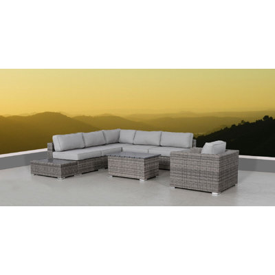 Tarin Fully Assembled 5 - Person Seating Group with Cushions